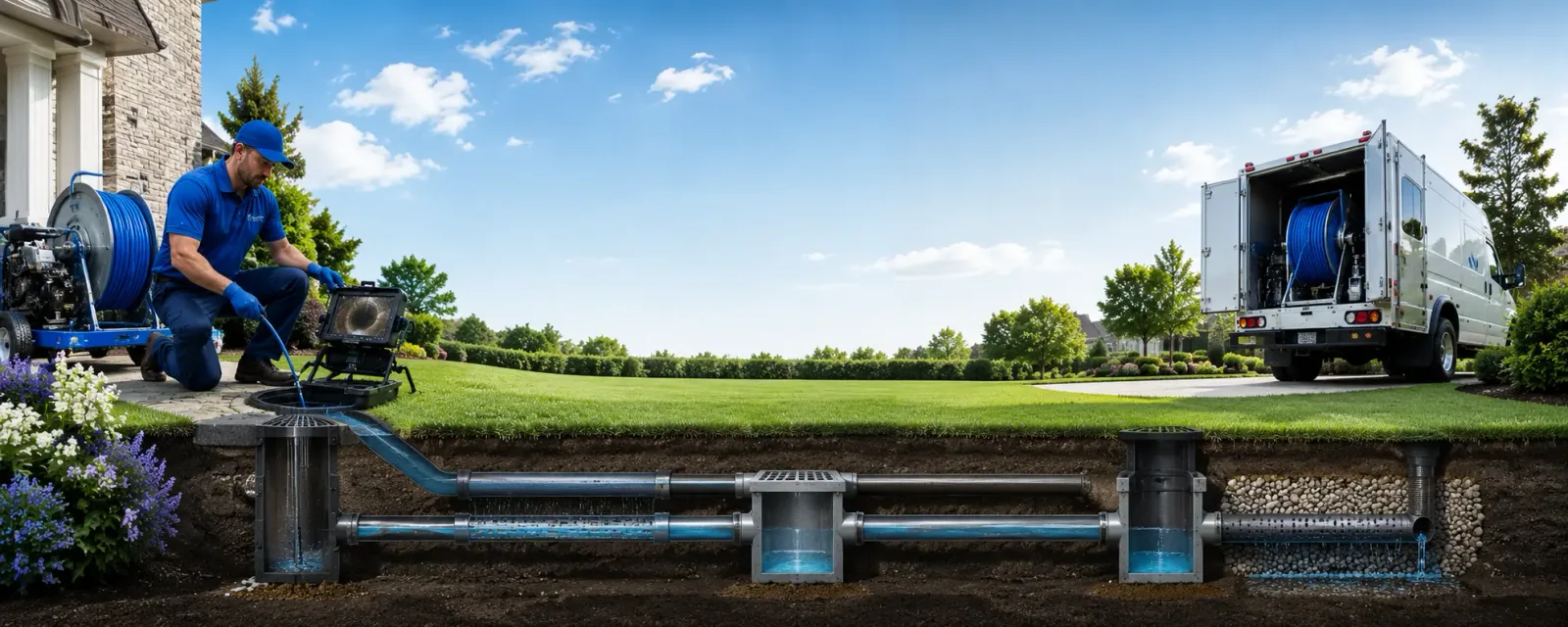 Outdoor drain cleaning information for Brinkhaven, OH